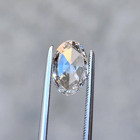 1.03ct Oval Rose Cut Lab Diamond E/VS1
