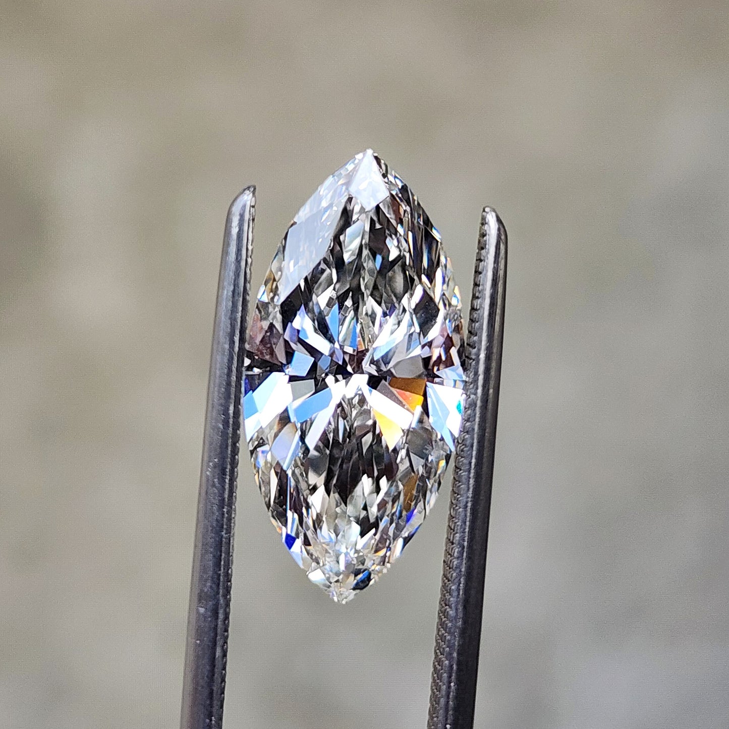 2.72ct Marquise Cut Lab Diamond G/VVS2