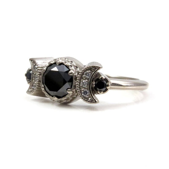 *Setting Only* Hecate Moon Engagement Ring for Build your own Ring