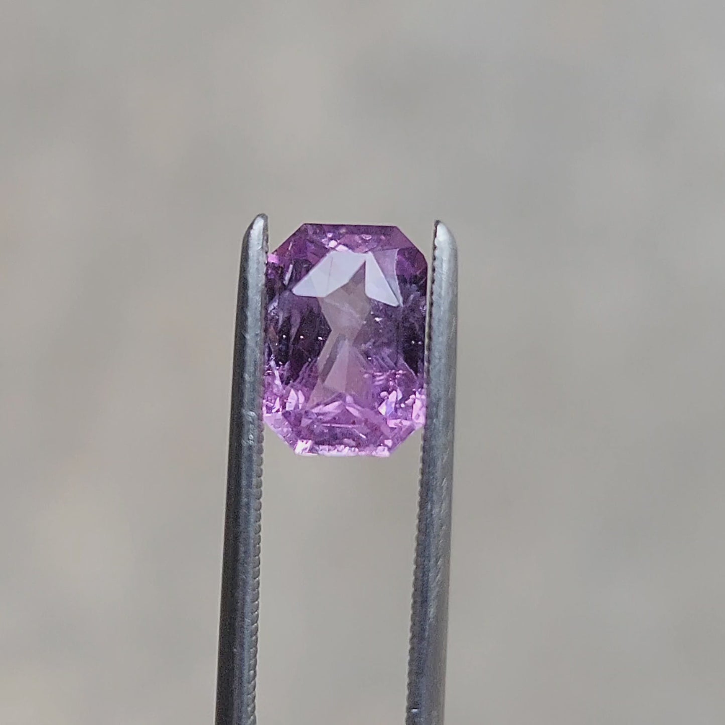 1.89 Natural Unheated Bi Color Purple Pink Sapphire Radiant Cut