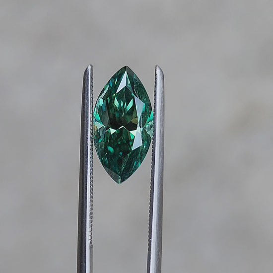2.04ct Deep Green Moissanite Marquise