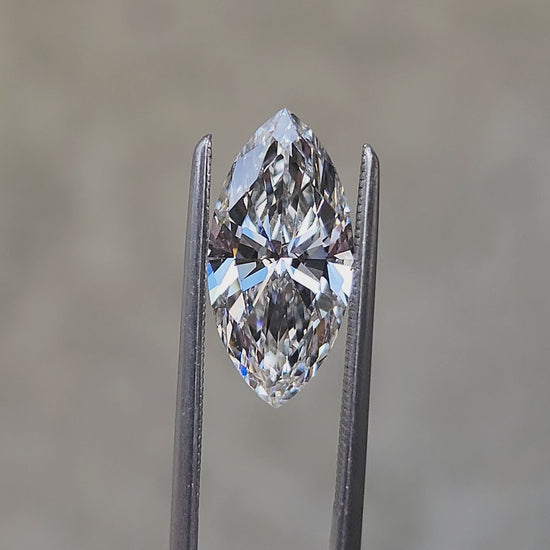 Load and play video in Gallery viewer, 2.72ct Marquise Cut Lab Diamond G/VVS2
