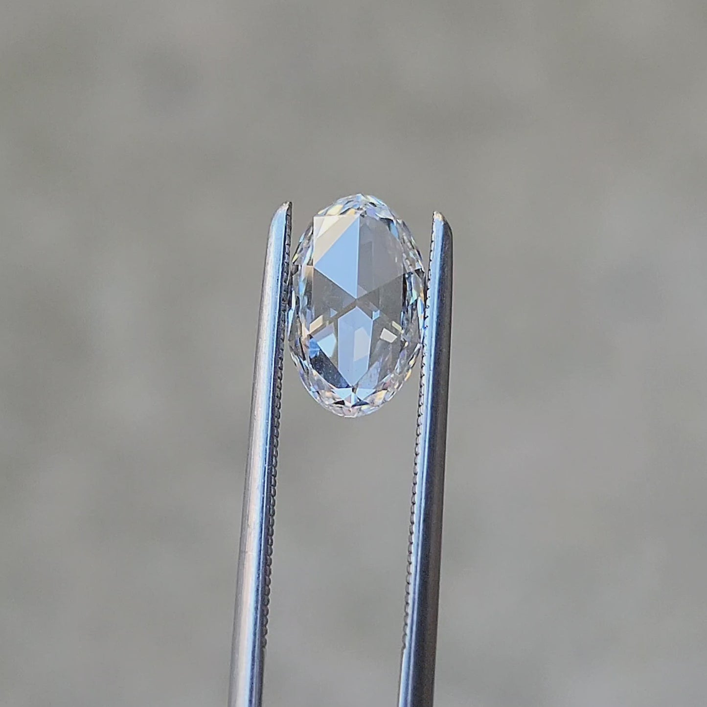 Load and play video in Gallery viewer, 1.09ct Oval Rose Cut Lab Diamond F/VS2
