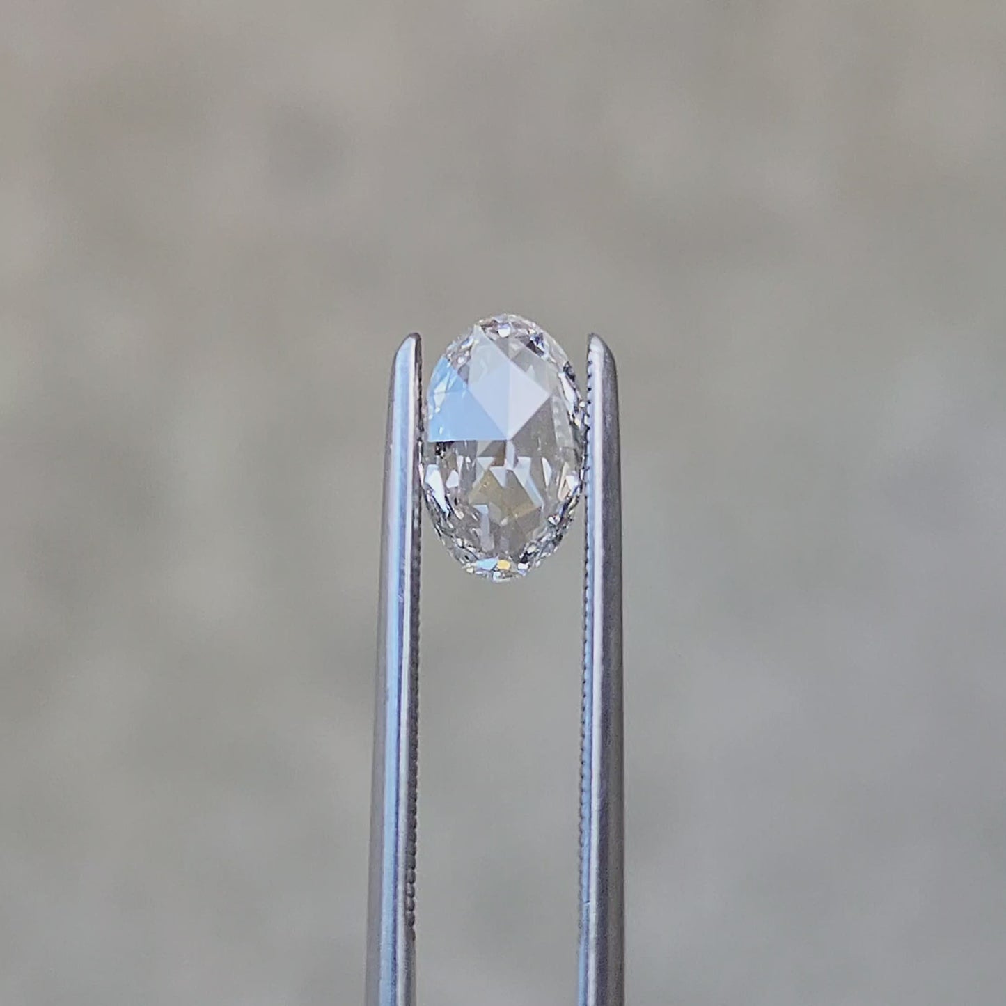 Load and play video in Gallery viewer, .66ct Oval Rose Cut Lab Diamond G/VS1
