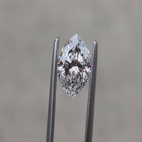 Load and play video in Gallery viewer, 1.56ct Marquise Cut Lab Diamond E/VS1
