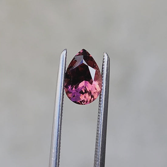 Load and play video in Gallery viewer, .78ct Natural Rubellite Tourmaline - Pink with Purple Spots
