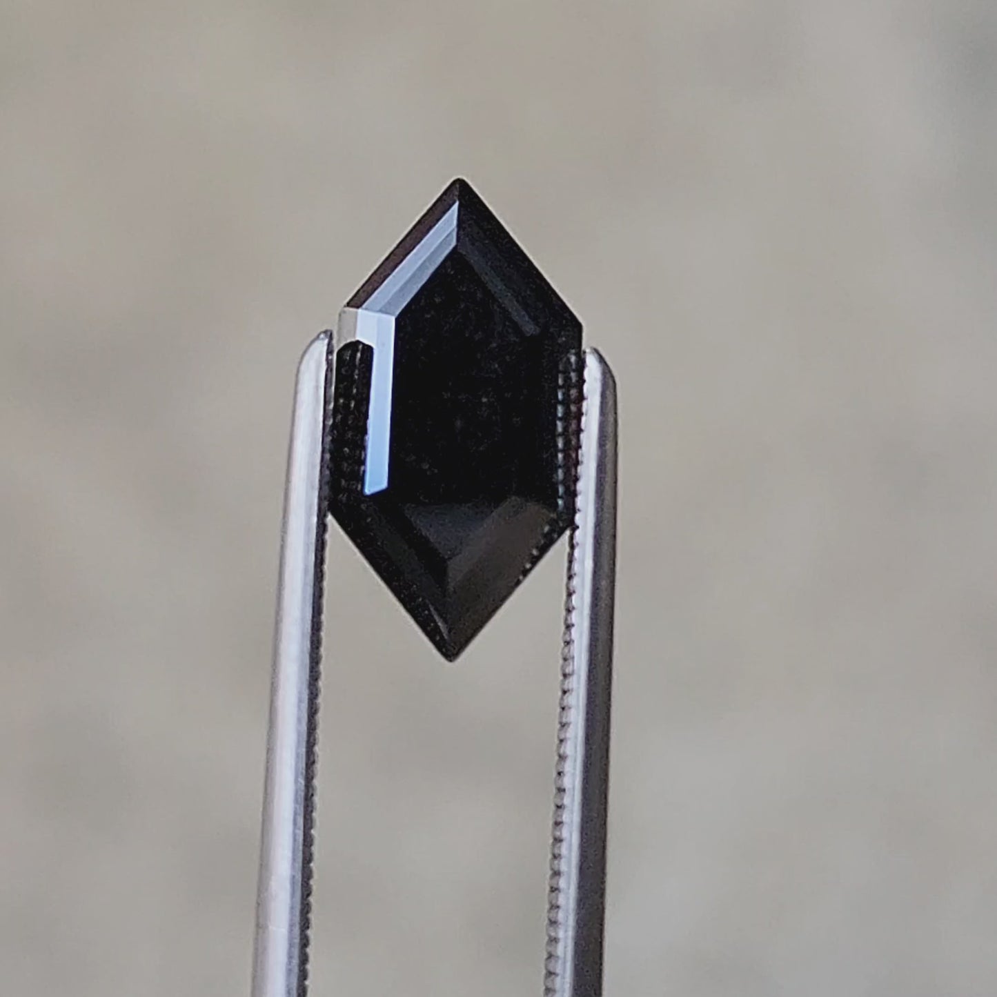 Load and play video in Gallery viewer, 1.89ct Black Moissanite Elongated Hexagon
