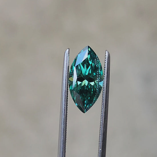 1.86ct Deep Green Moissanite Marquise