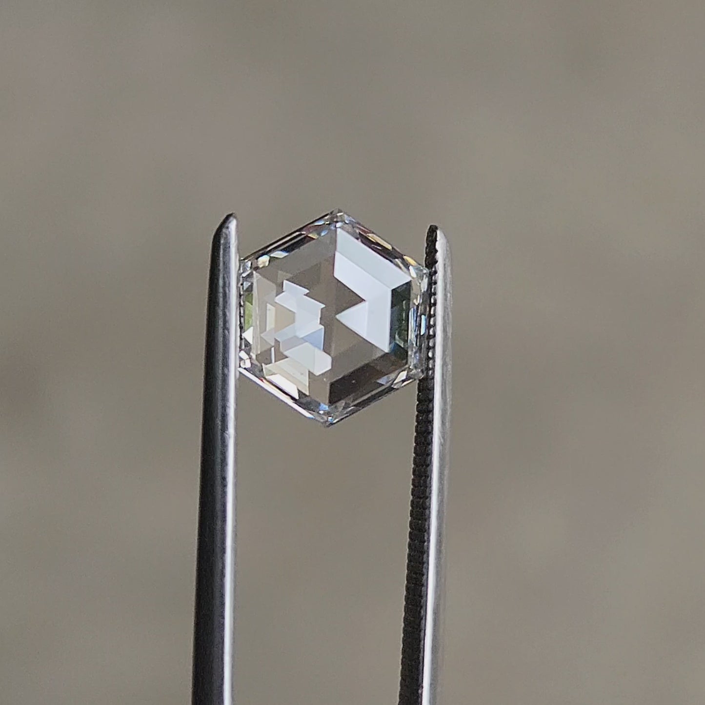 1.21ct Rose Cut Hexagon Lab Diamond F/VS1