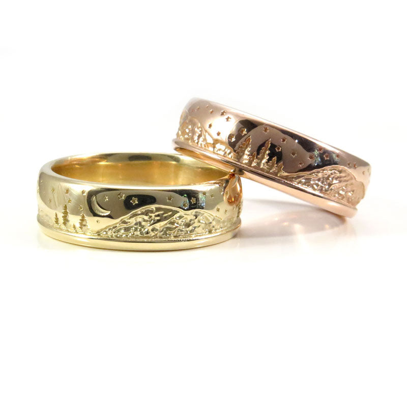 Gold Wedding Ring Designs for Men | Engagement ring for men - PC Chandra