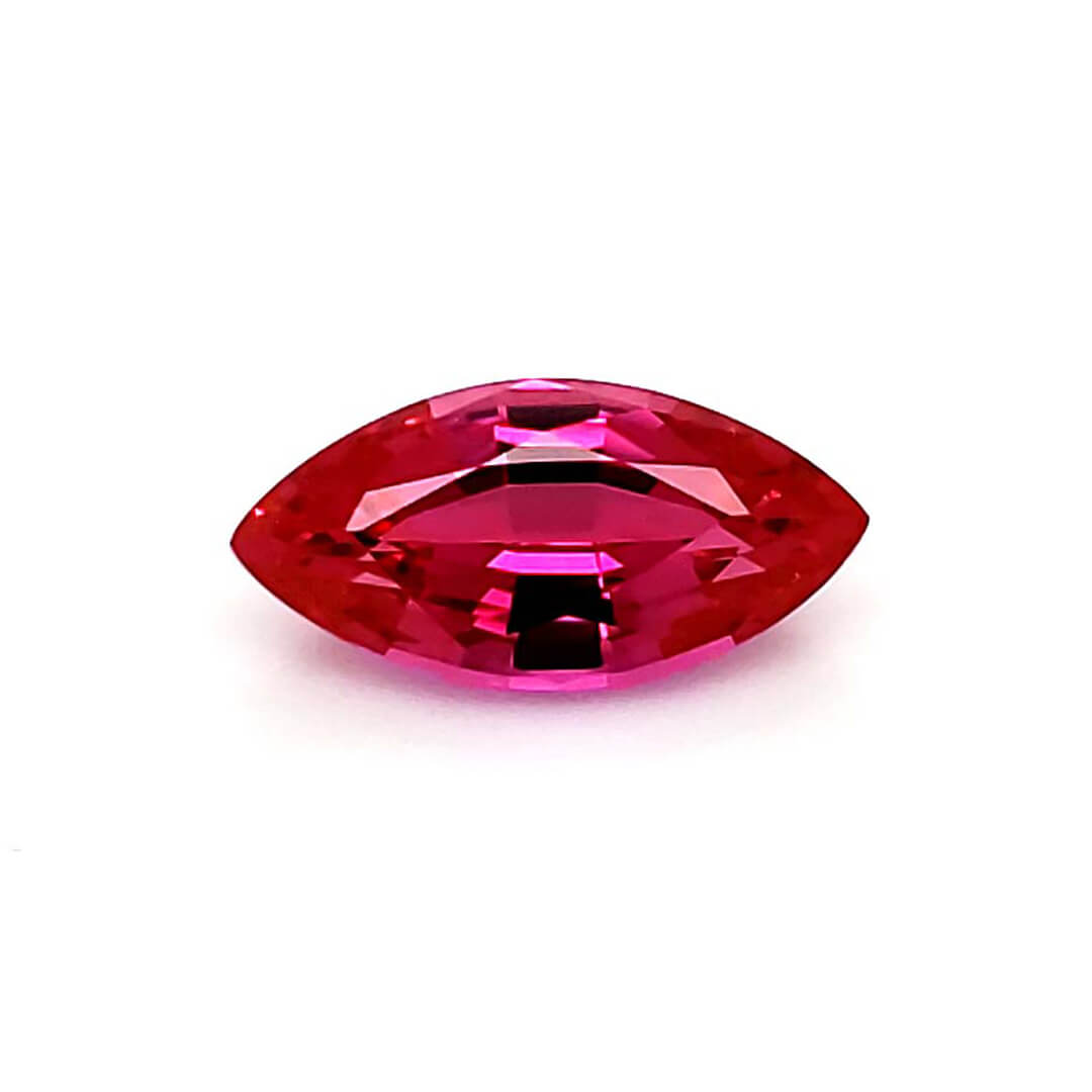 Marquise Chatham Dark Pink Sapphire For Build Your Own Pieces