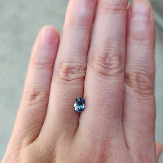 Load image into Gallery viewer, .99ct Unheated Fancy Cut Blue Montana Sapphire

