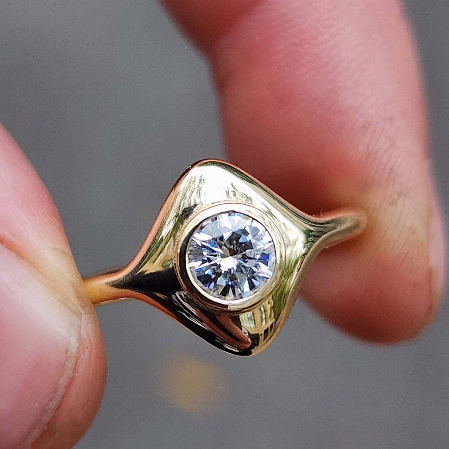 Yellow Gold Ring Halo Engagement Ring Settings Only Platinum