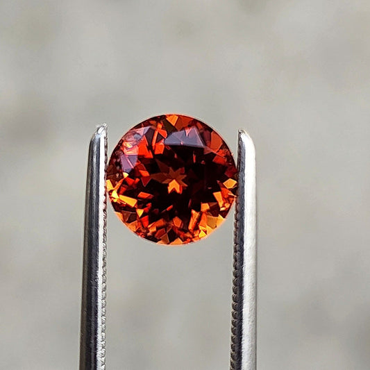 Round Cut Chatham Dark Padparadscha Sapphire - For Build Your Own Pieces