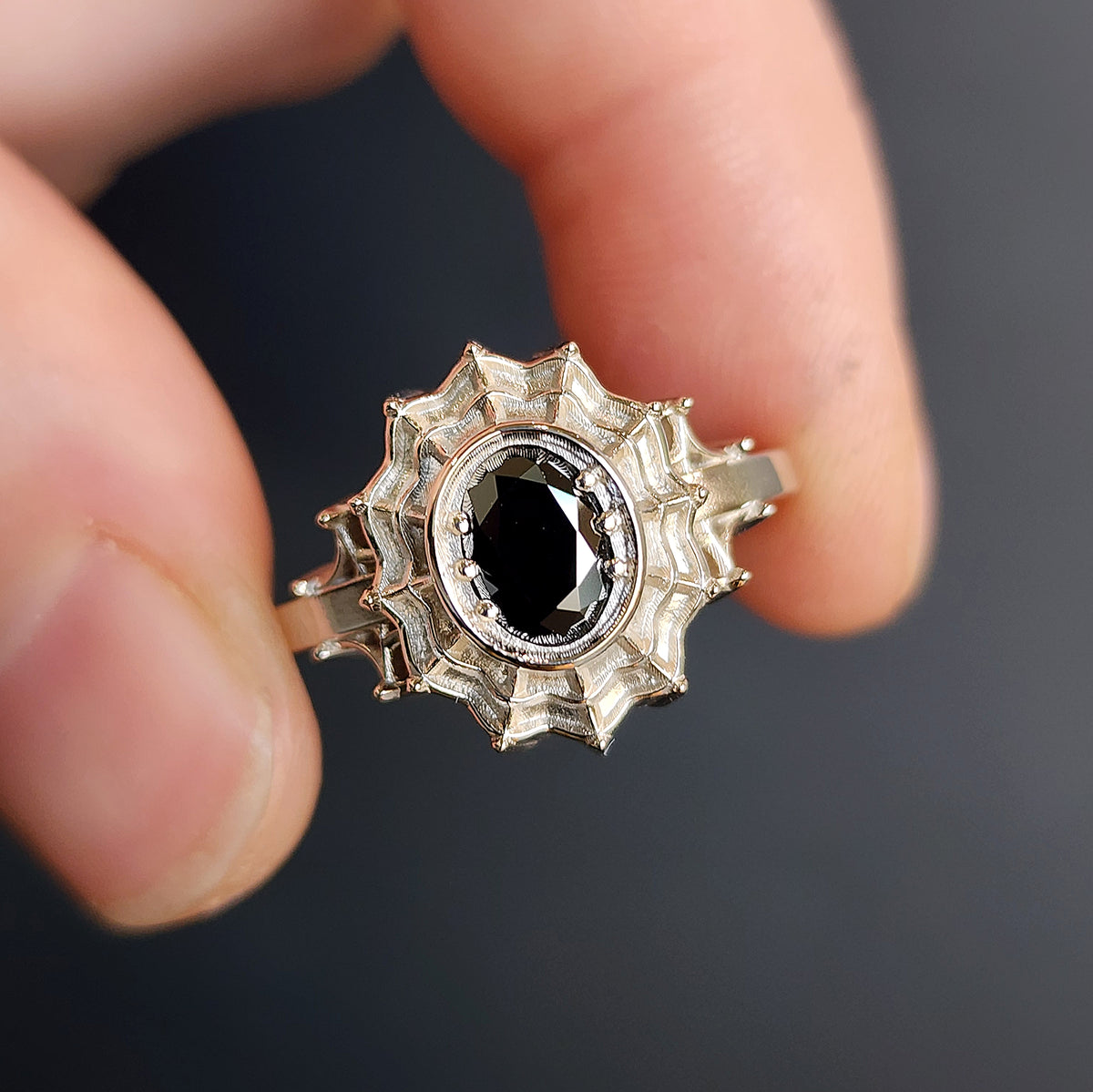 希少‼️  1A 925 ムーンストーン トケイソウ リング リング 1A ムーンストーン トケイソウ 11.5号 ムーンストーン リング