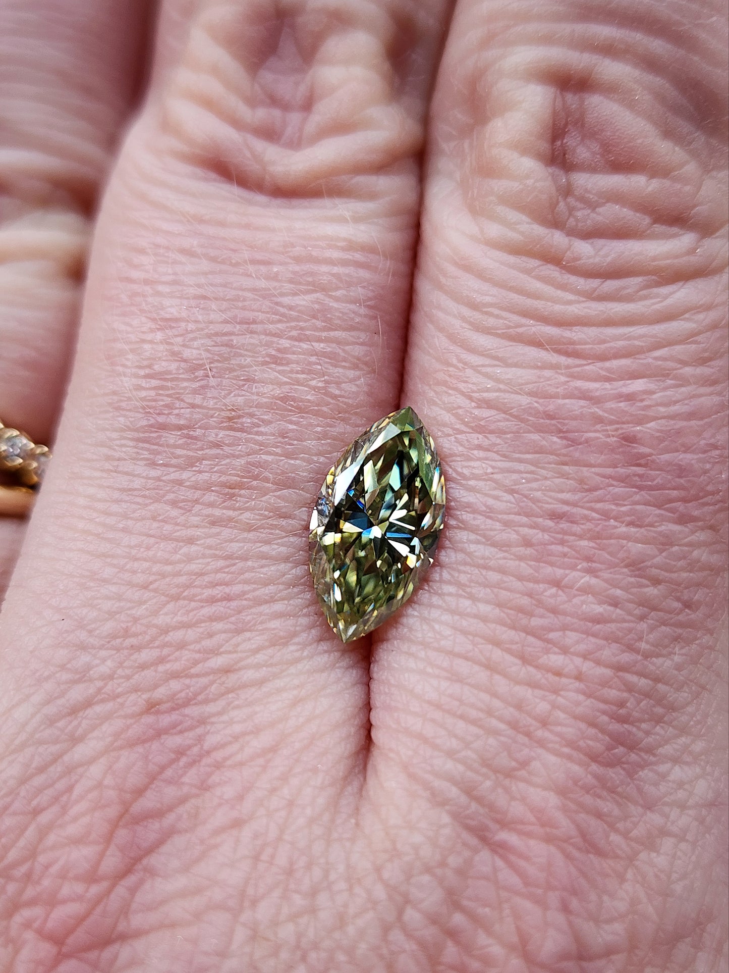 12x6mm Fairy Mint Green Moissanite Marquise