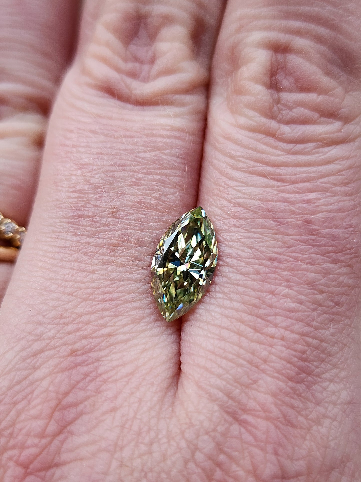 12x6mm Fairy Mint Green Moissanite Marquise