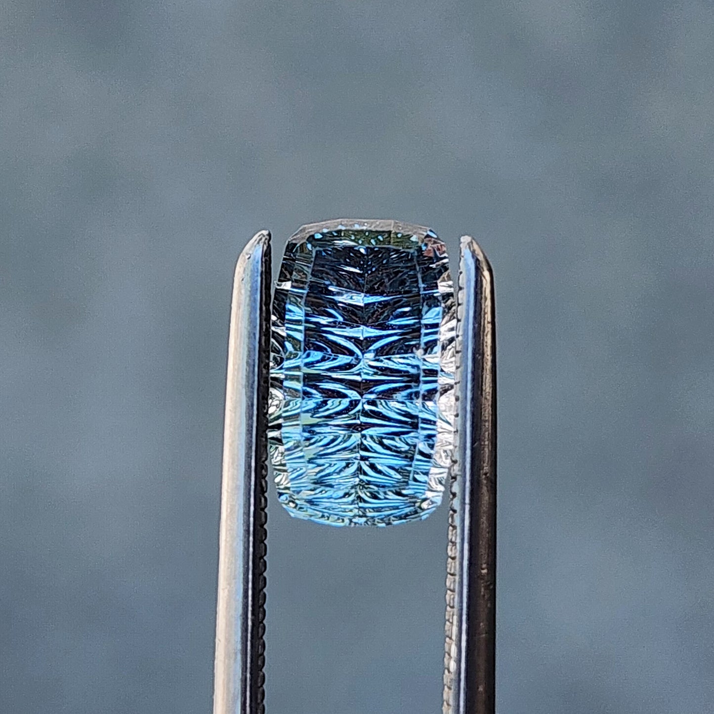 1.52ct Natural Blue Green Montana Sapphire Cushion