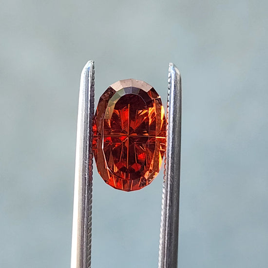 1.87ct Natural Montana Garnet Oval 