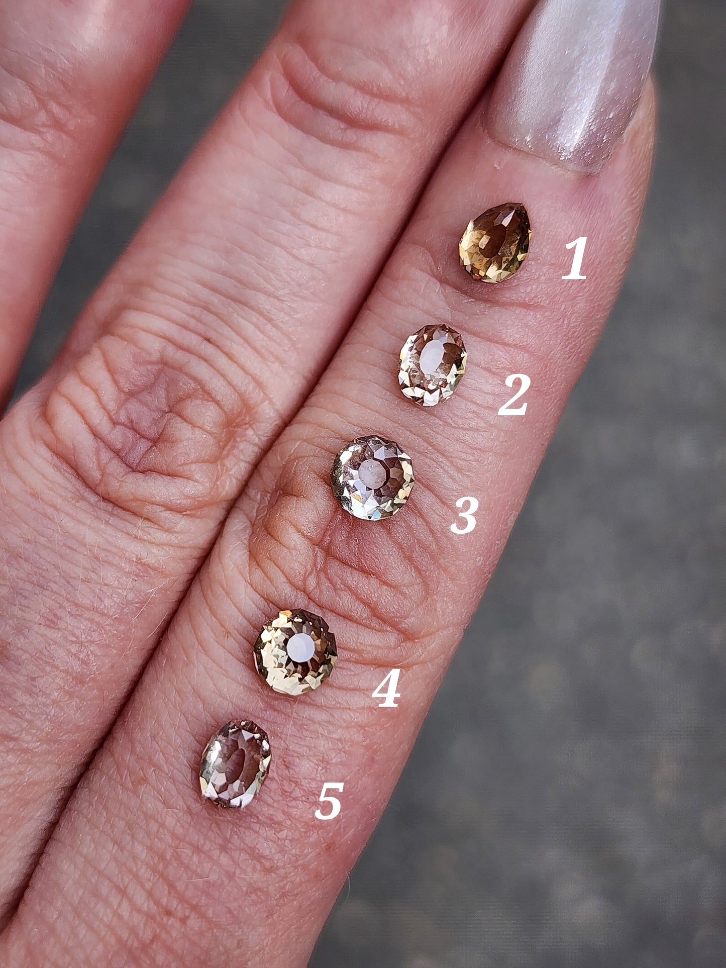 Oreads Lace Champagne Mughal Cut Diamond Engagement Ring Set image 19