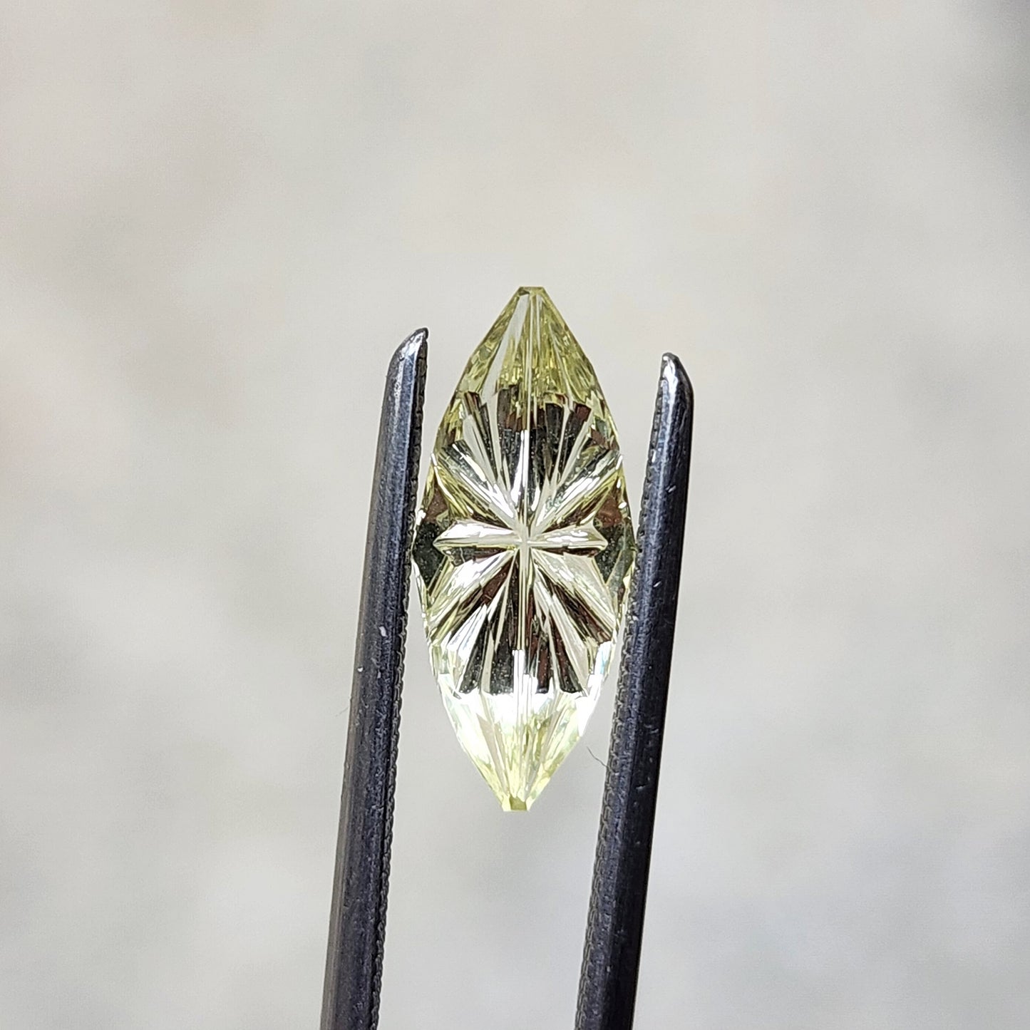 1.19ct Natural Yellow Marquise Sapphire - Starbrite Cut by John Dyer
