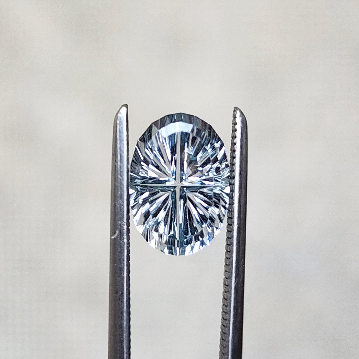 1.86ct Natural Blue Gray Oval Montana Sapphire - Starbrite Cut by John Dyer