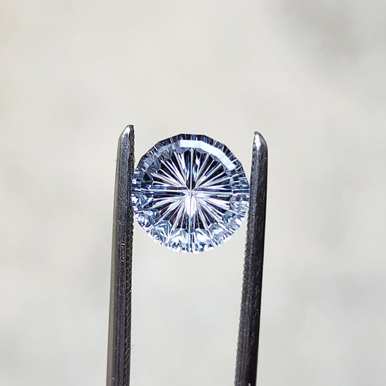 1.75ct Natural Pale Blue Round Montana Sapphire - Starbrite Cut by John Dyer