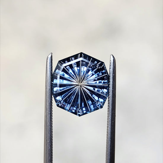 2.63ct Natural Fantasy Cut Montana Sapphire Cushion
