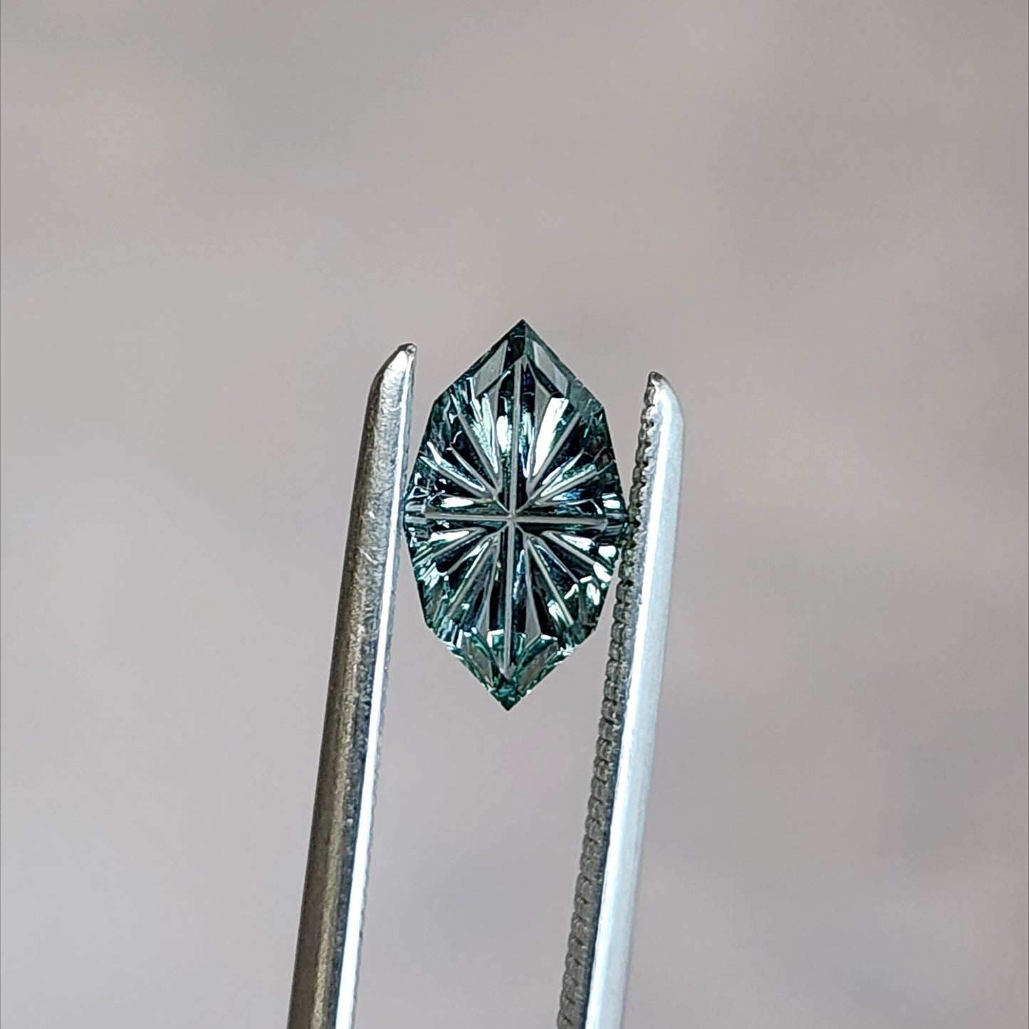 .56ct Light Blue Sapphire Marquise Fantasy Cut by Brett Kosnar