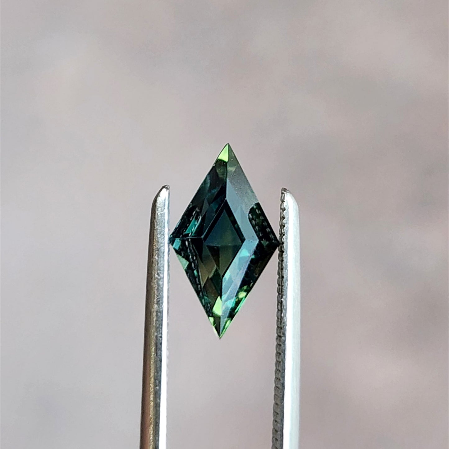 1.16ct Natural Green Australian Sapphire Lozenge