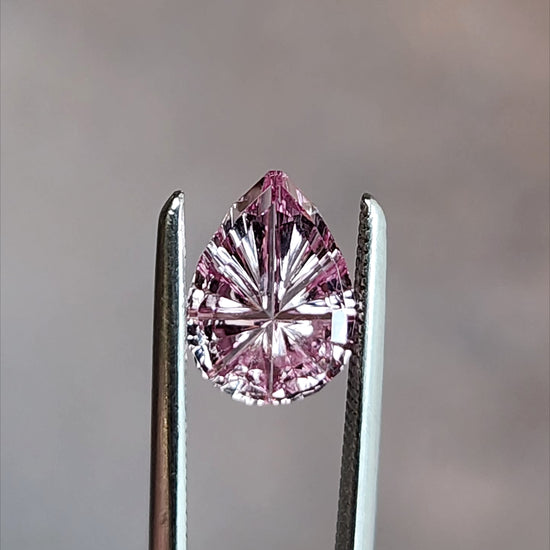 1.02ct Natural Dragon Malaya Garnet Pear - Starbrite Cut by John Dyer