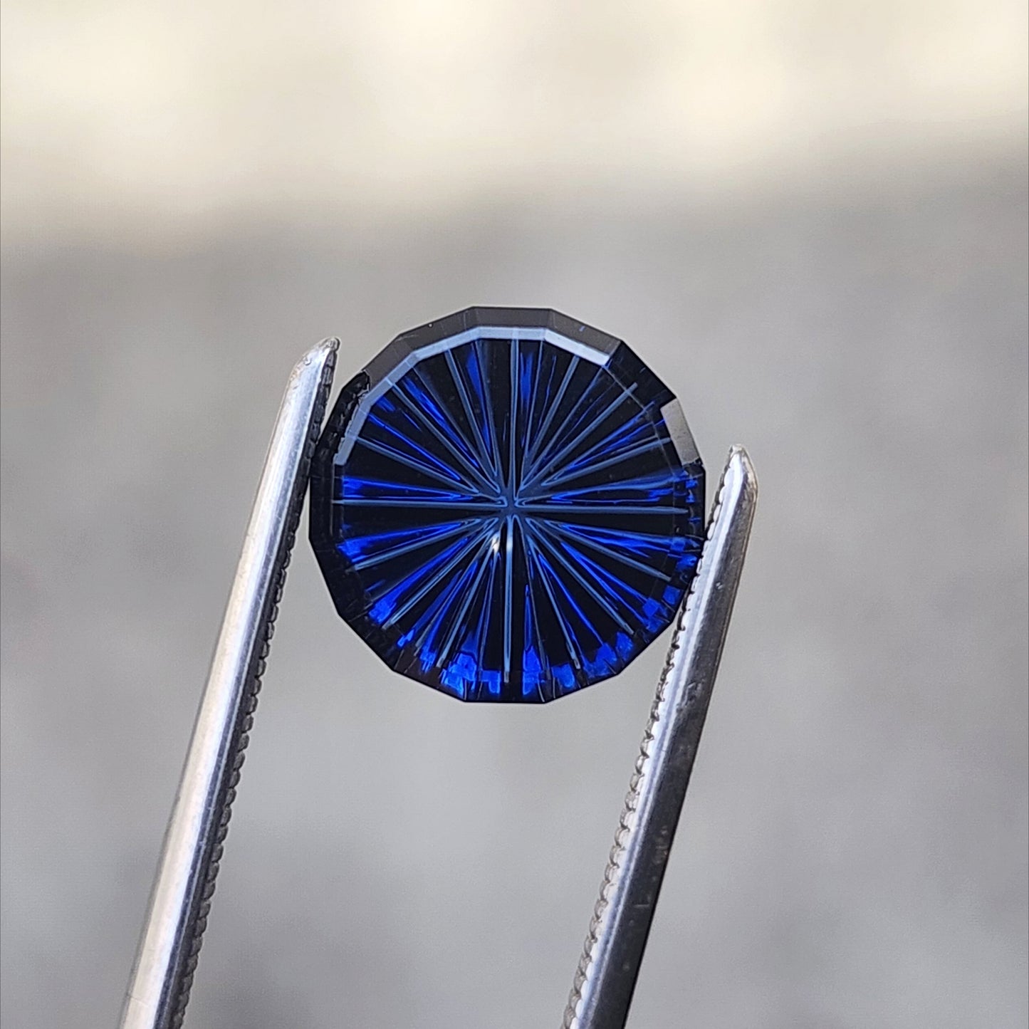 1.95ct Blue Nigerian Sapphire Round Starbrite by John Dyer