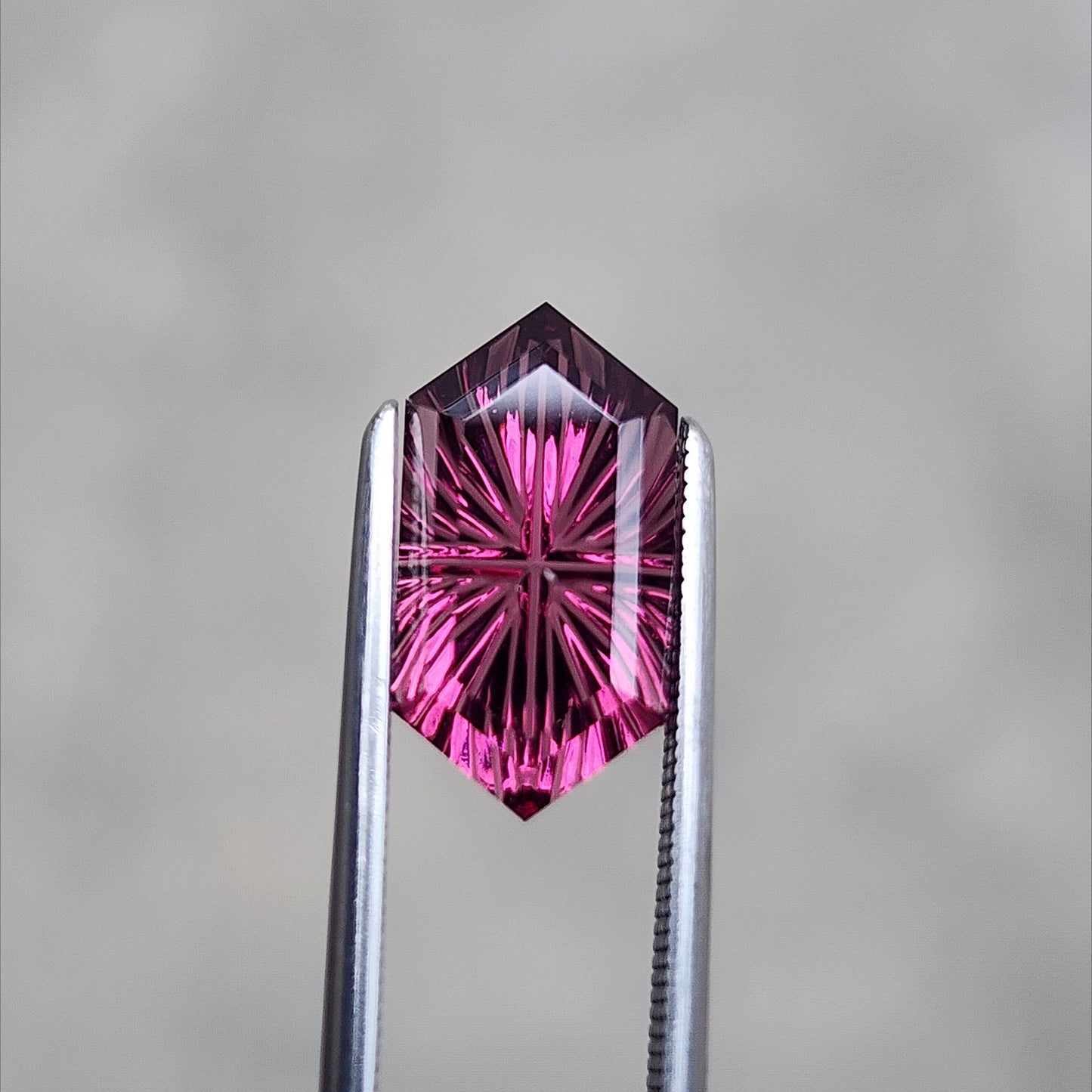 3.98ct Rhodolite Garnet Duchess Fantasy Cut by Brett Kosnar