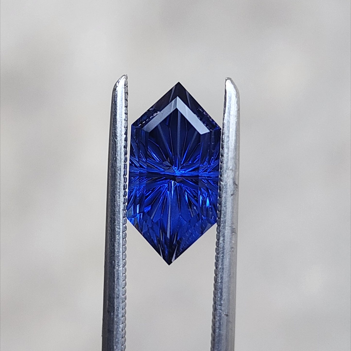1.96ct Deep Blue Duchess Fantasy cut Lab Grown Sapphire by The Fellowship Forge