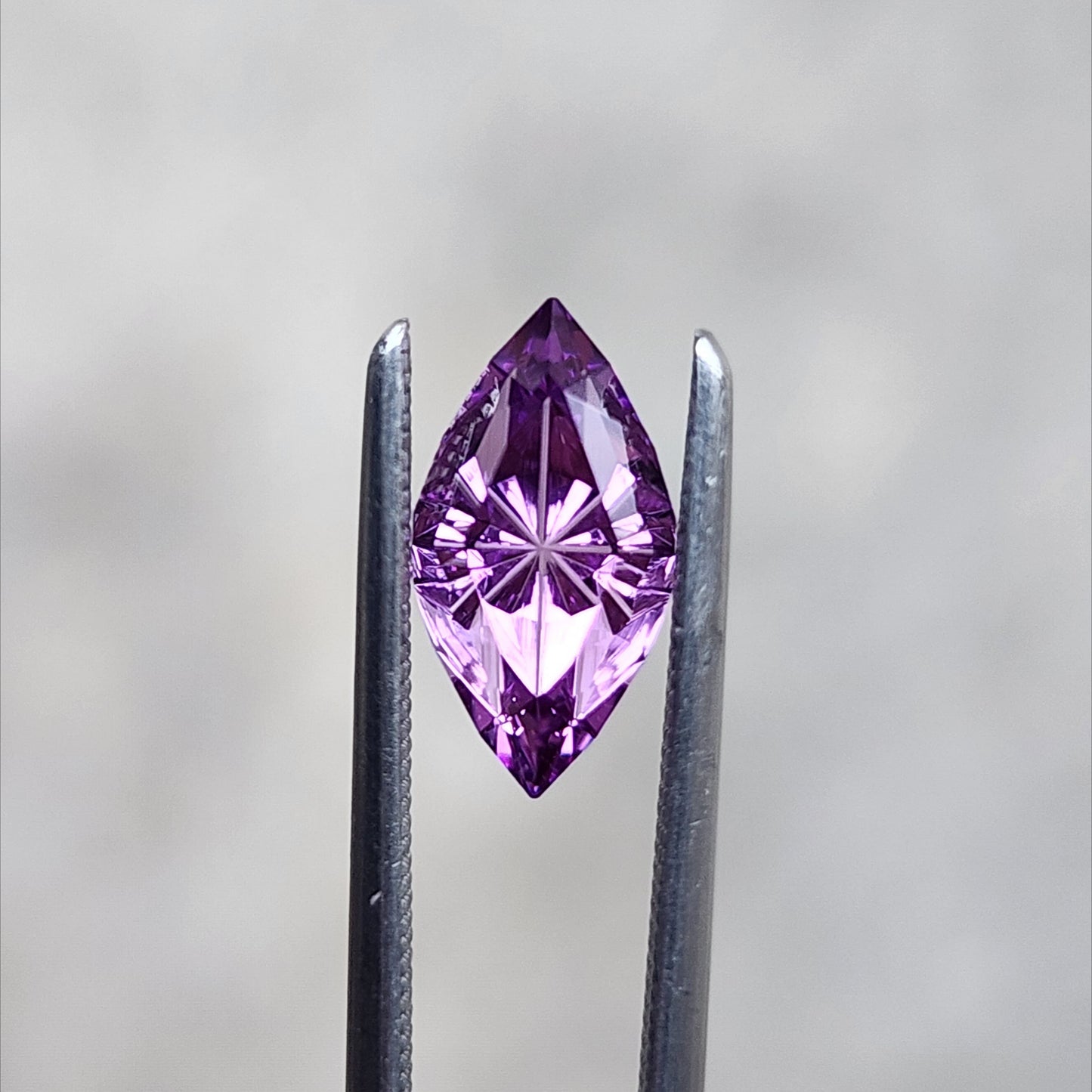 1.66ct Lab Grown Purple Sapphire Marquise Fantasy Cut by The Fellowship Forge