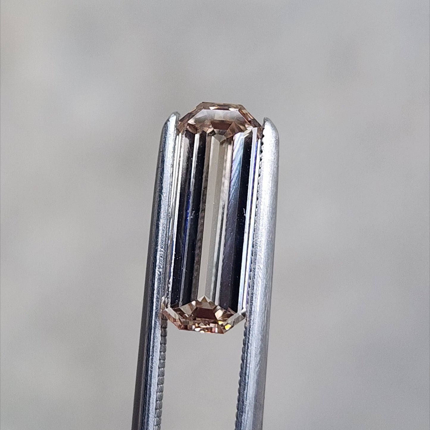 1.72ct Lab Grown Champagne Diamond Baguette Cut VS clarity