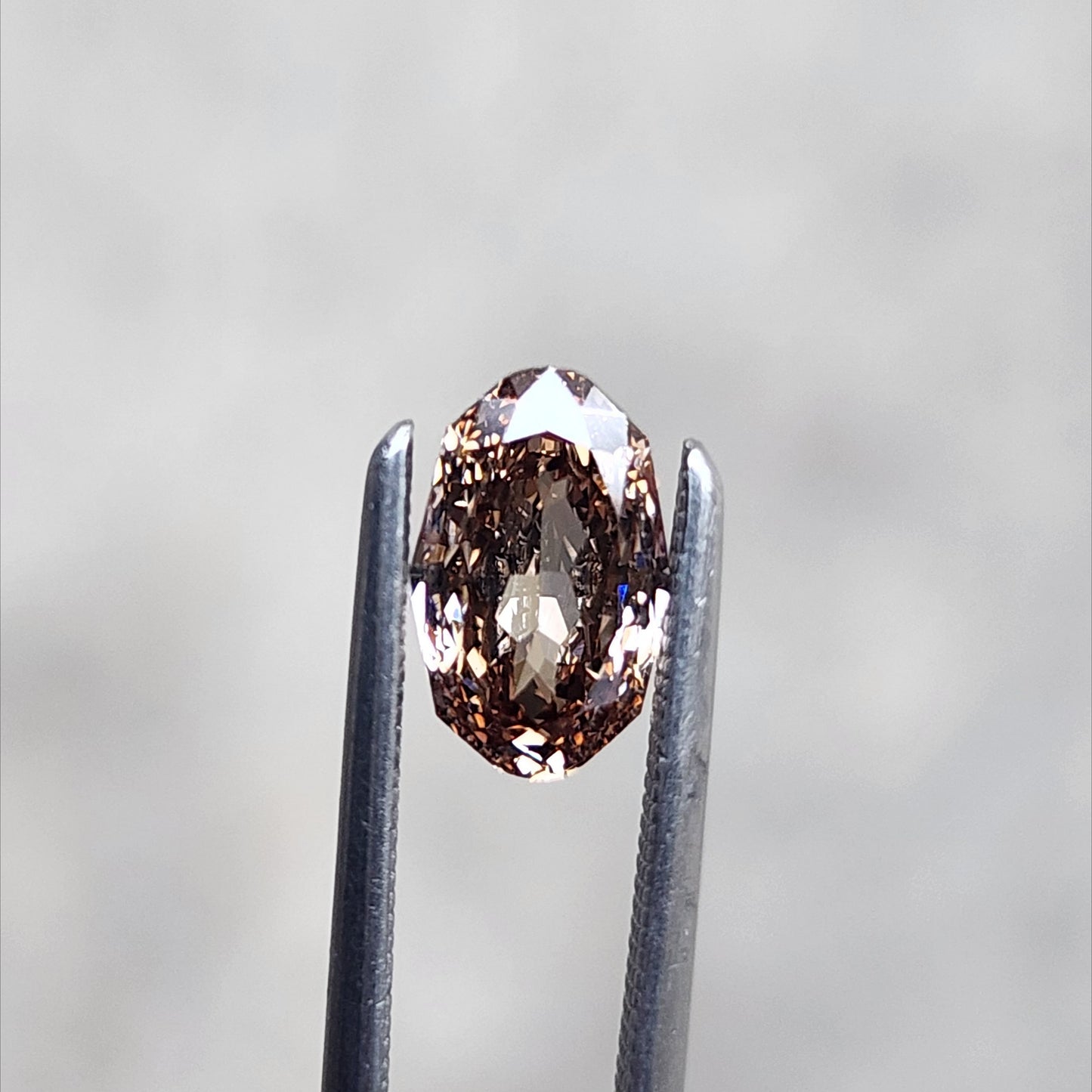 1.01ct Champagne Lab Diamond Oval VS