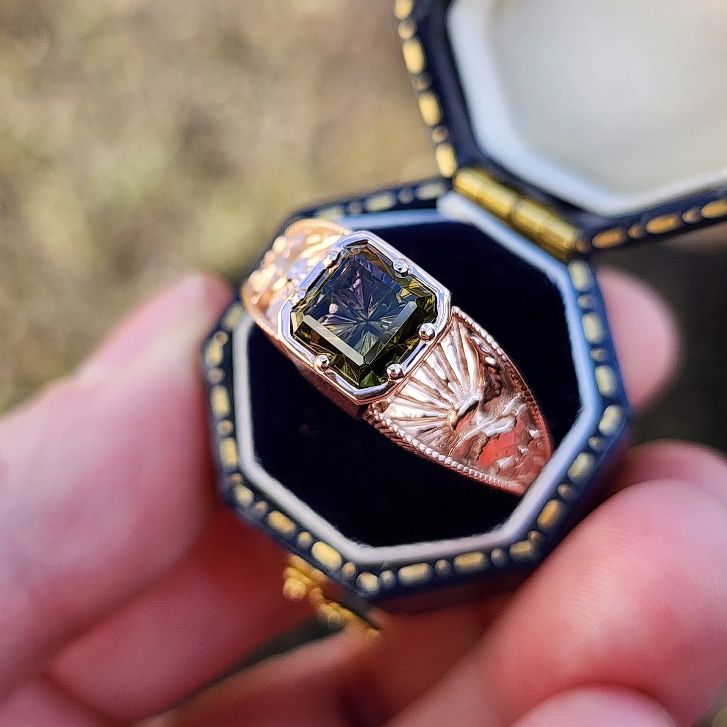 Forest Sprite with Bi-Color Radiant Starbrite Cut Tourmaline by John Dyer image 4