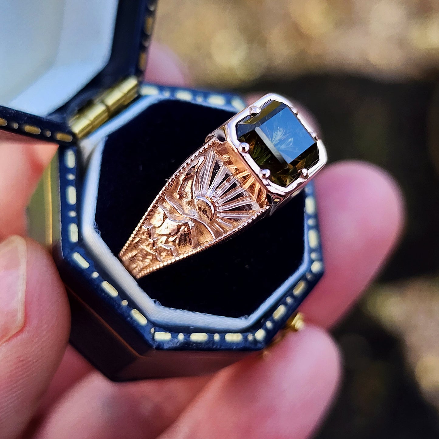 Forest Sprite with Bi-Color Radiant Starbrite Cut Tourmaline by John Dyer image 7