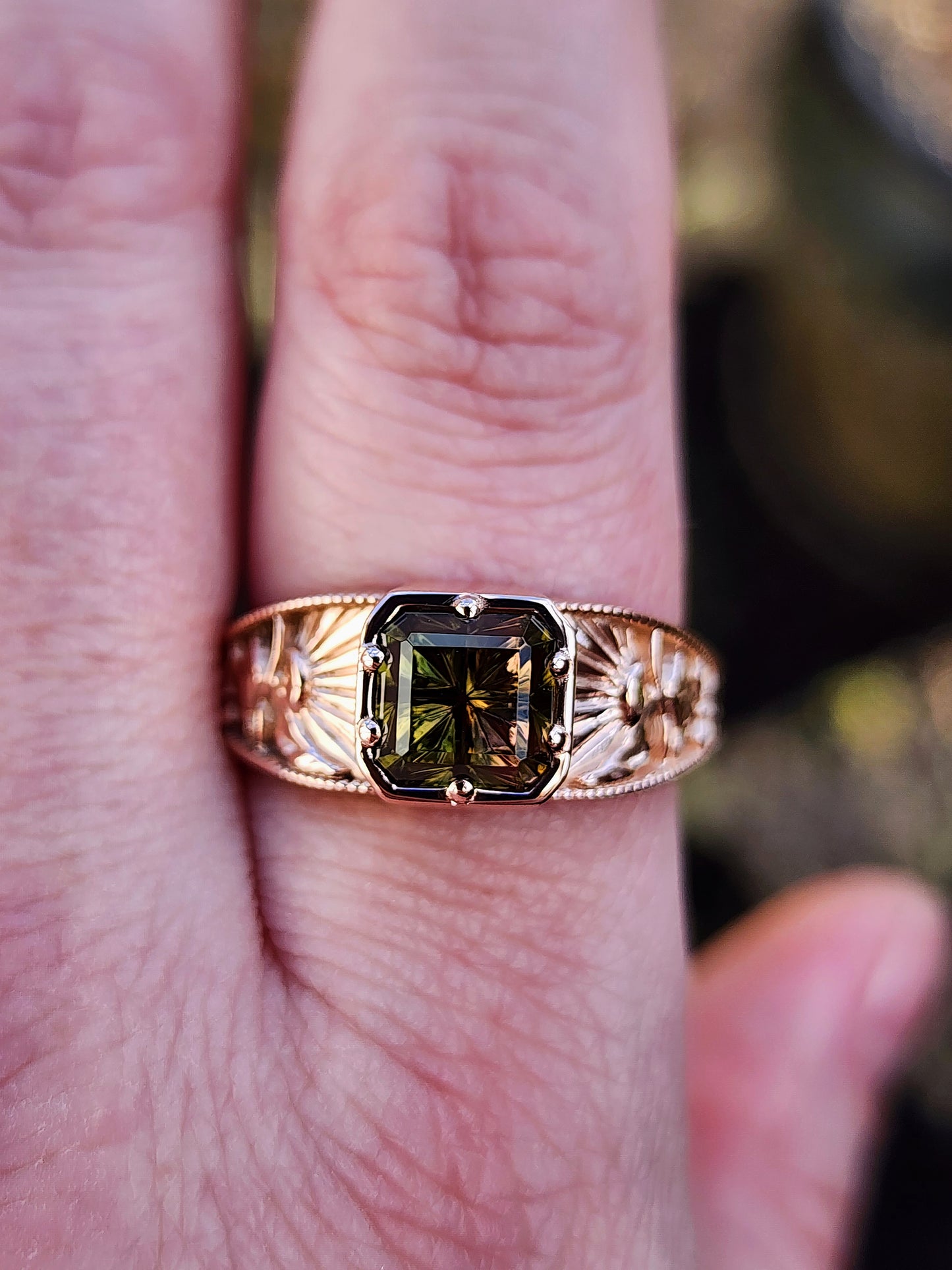 Forest Sprite with Bi-Color Radiant Starbrite Cut Tourmaline by John Dyer image 8