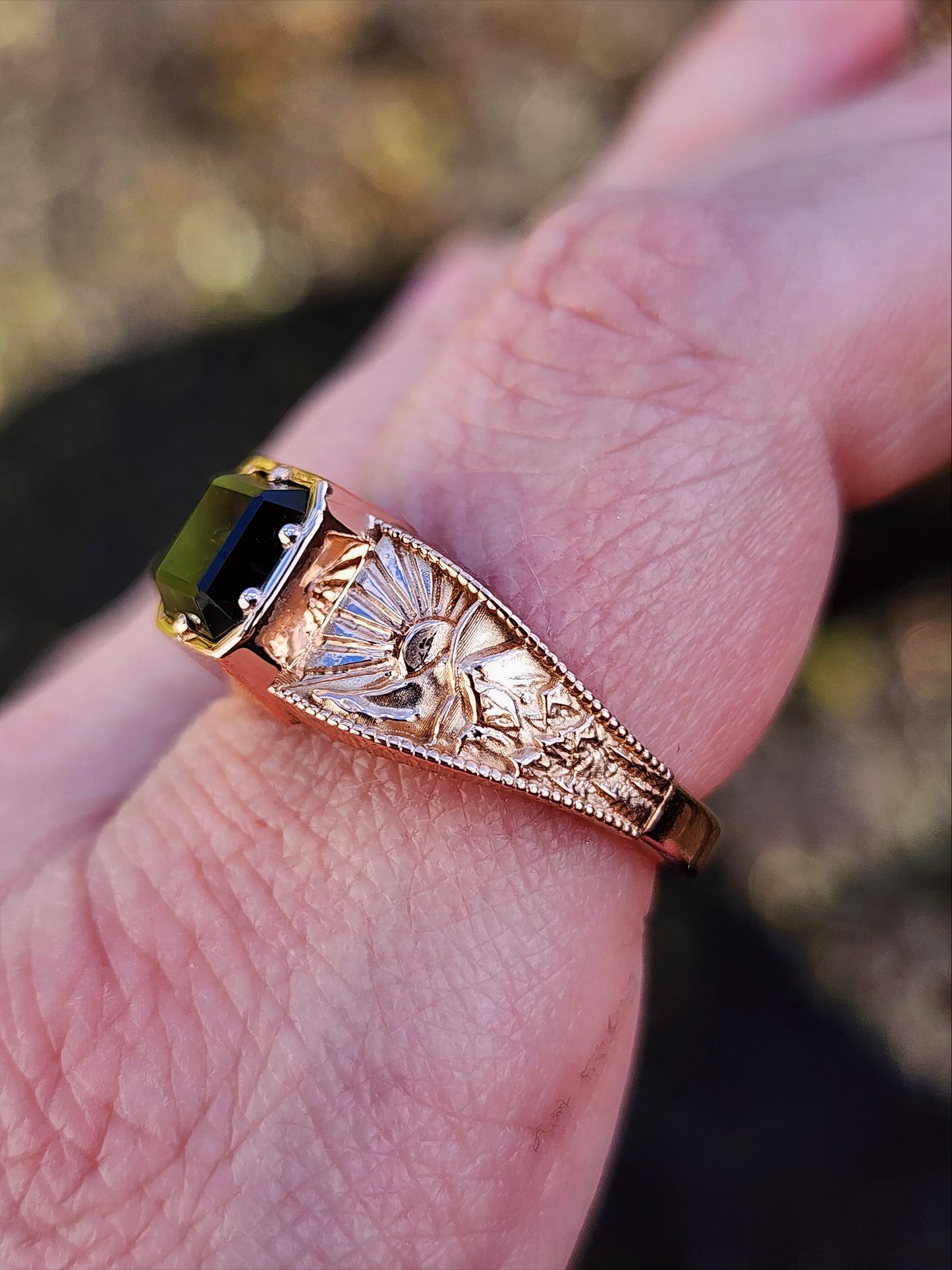 Forest Sprite with Bi-Color Radiant Starbrite Cut Tourmaline by John Dyer image 9