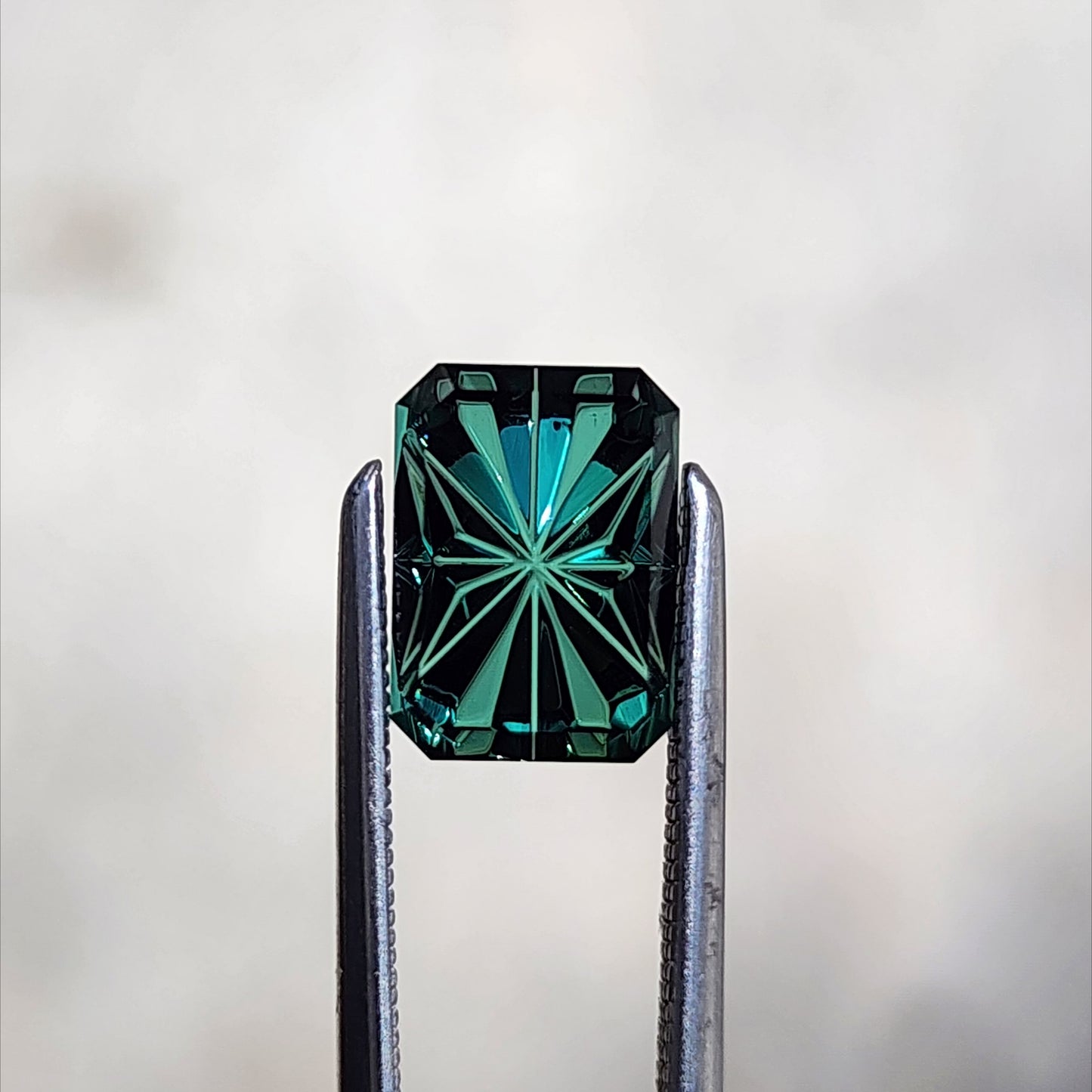 Fantasy Emerald Cut Green Tourmaline