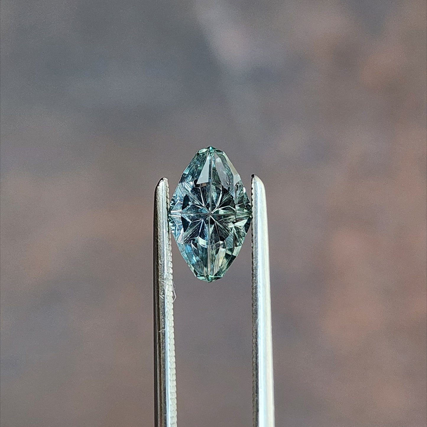 Natural Light Green Fantasy Moval Cut Sapphire from Montana unheated