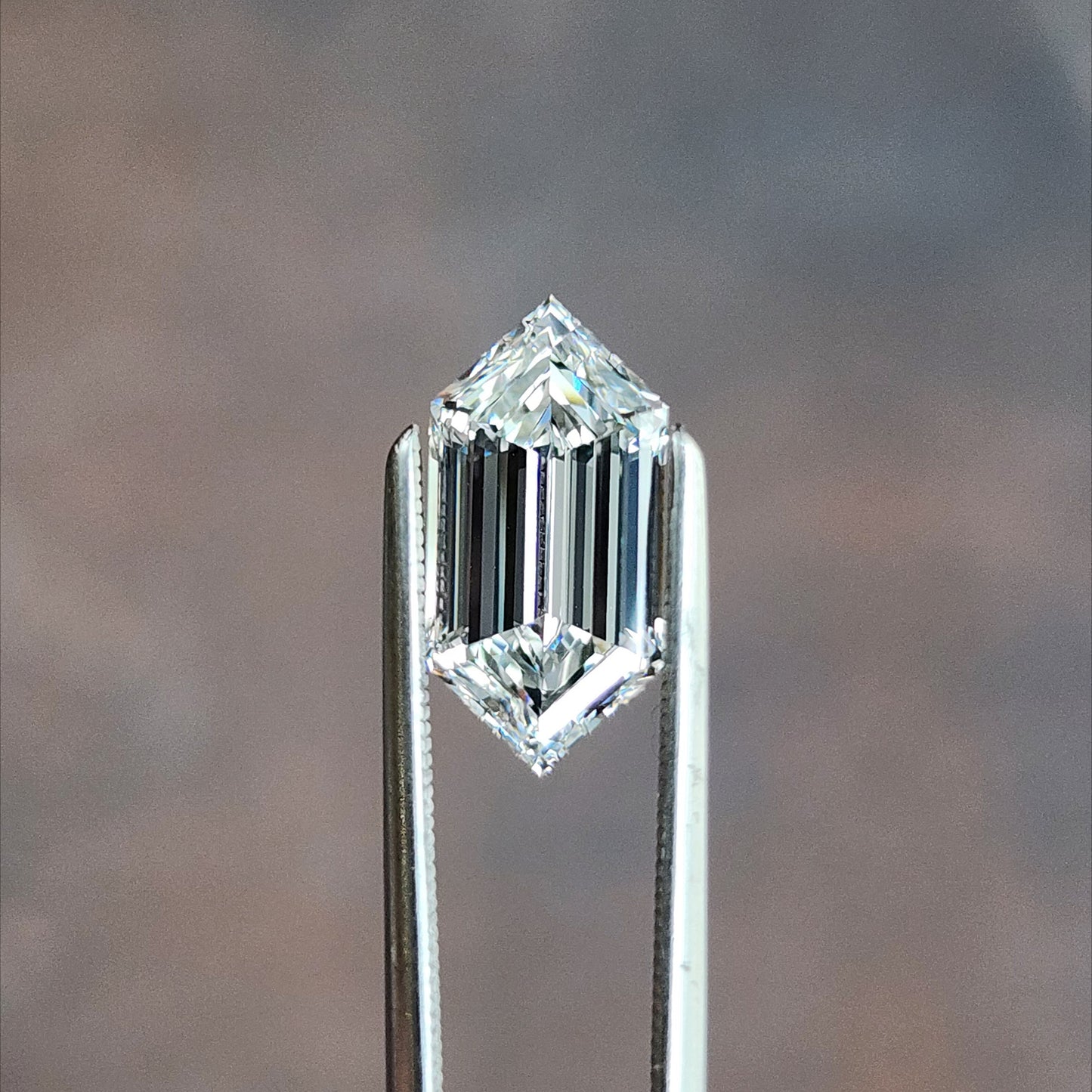 Duchess or Elongated Hexagon Lab Diamond Step Cut