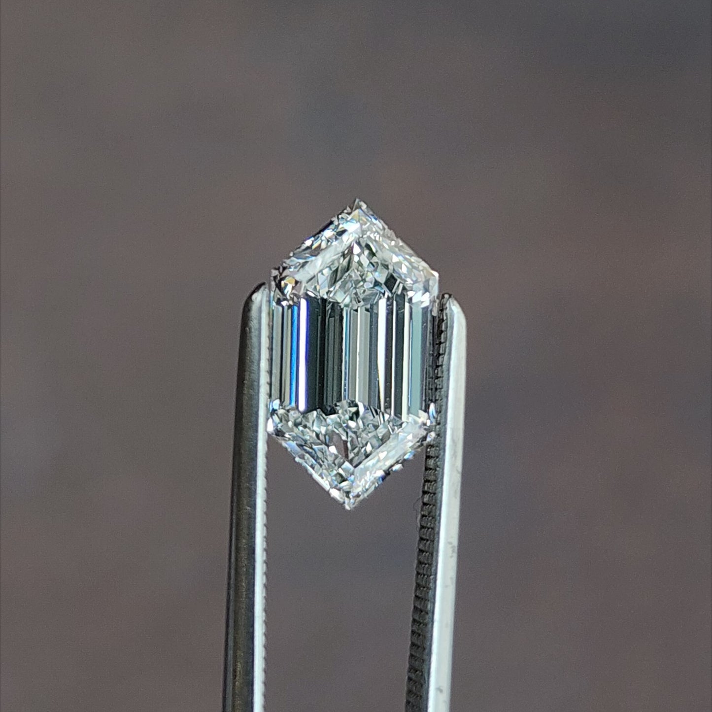 Duchess or Elongated Hexagon Lab Diamond Step Cut