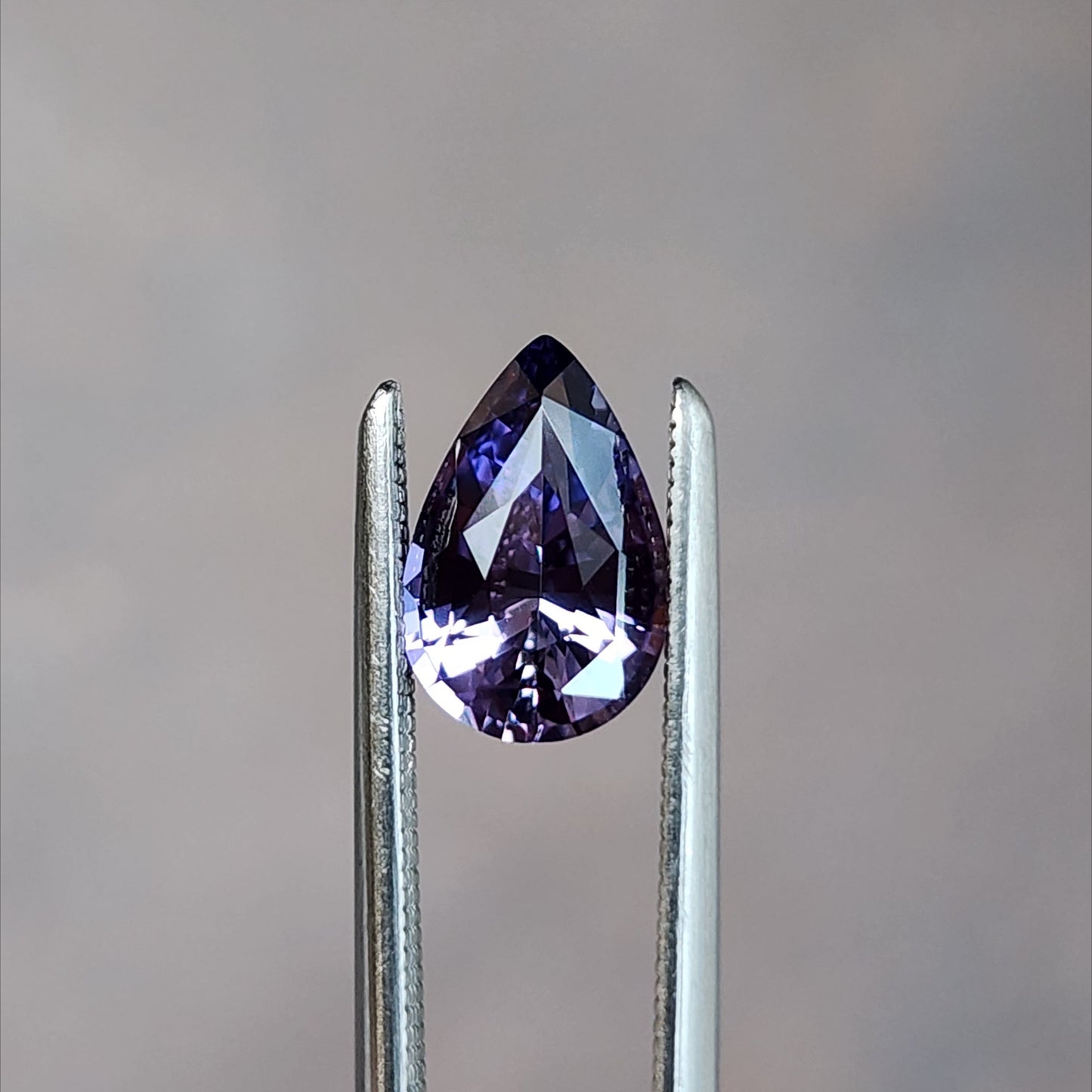 natural purple pear sapphire from Madagascar