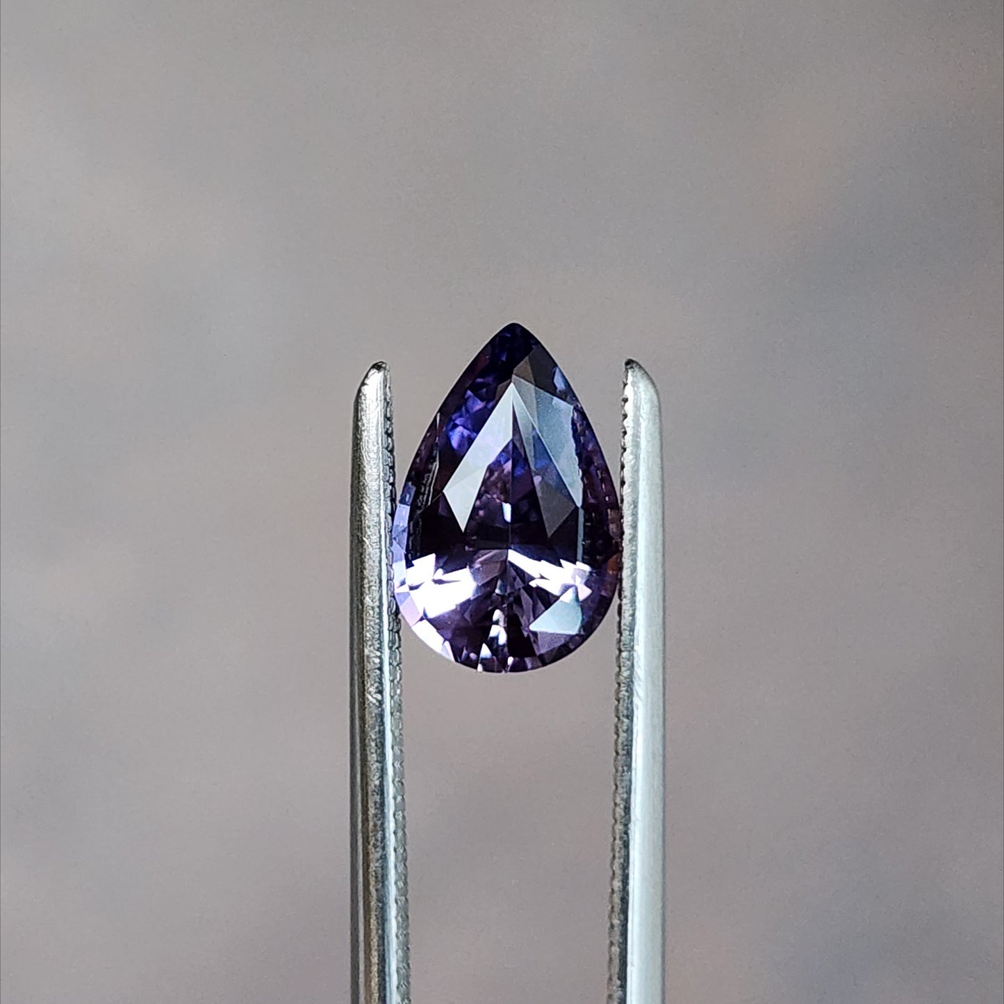 natural purple pear sapphire from Madagascar