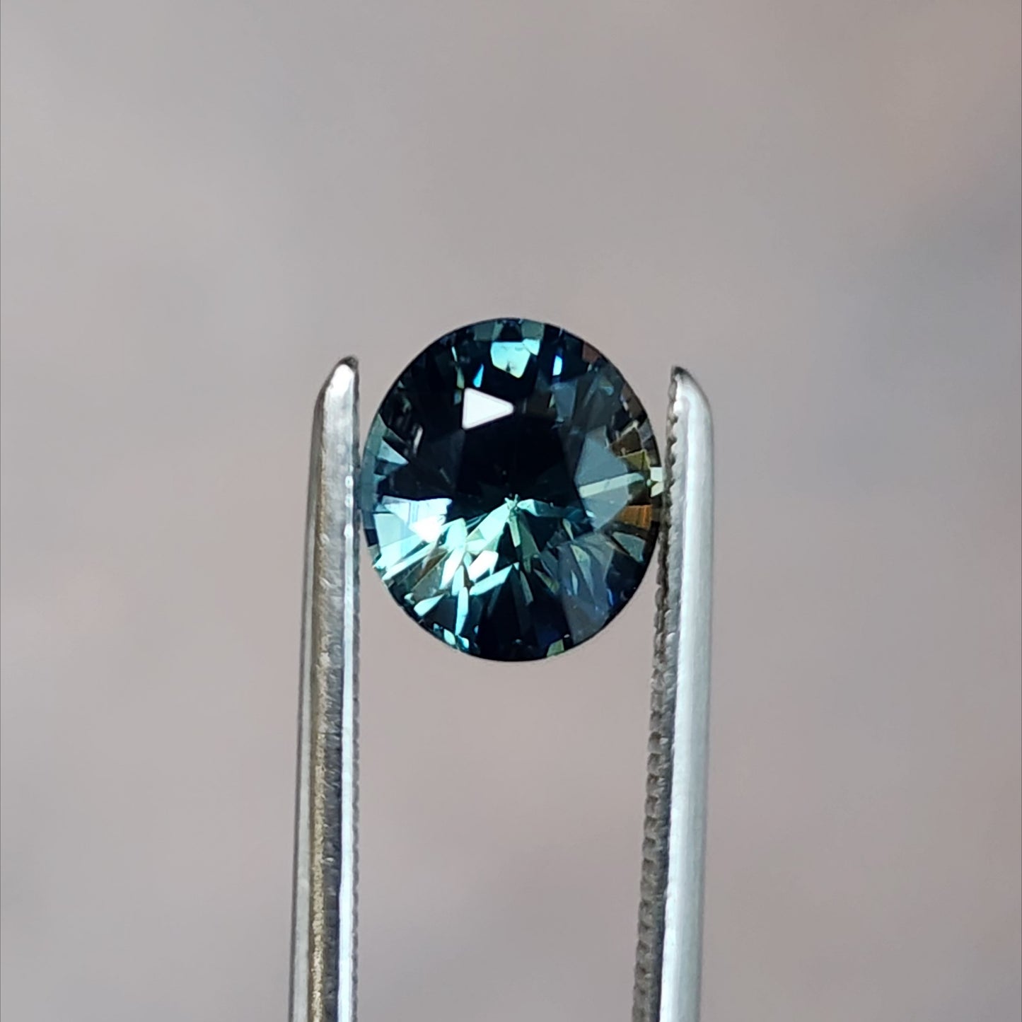 natural teal oval sapphire from Madagascar