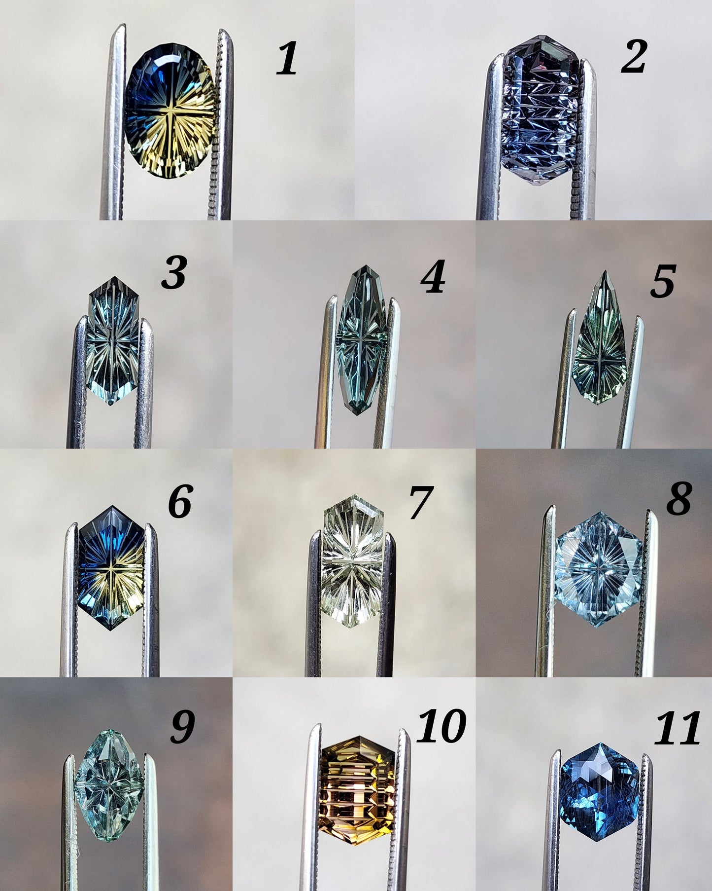 Elizabeth Tudor Style Ring with Diamond Baguettes Choose your Center Stone - 14k Gold