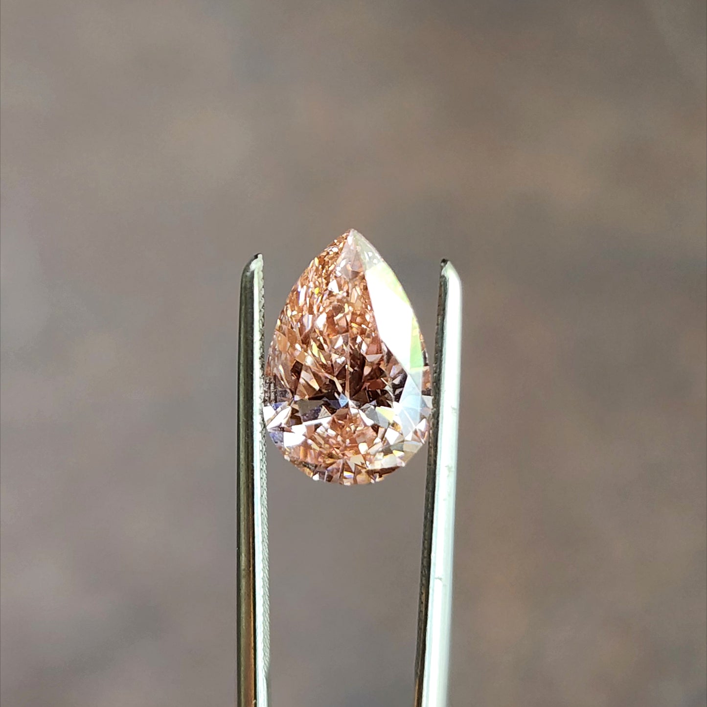 2.01ct Lab Diamond Fancy Vivid Pink Pear VS
